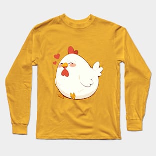 Cute Chicken Love Long Sleeve T-Shirt